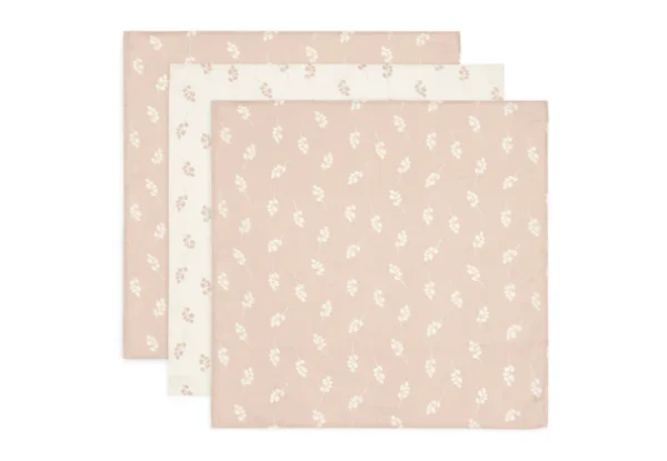 MBULESA TE HOLLA MUSLIN  70x70cm Twig Wild Rose (3pack)