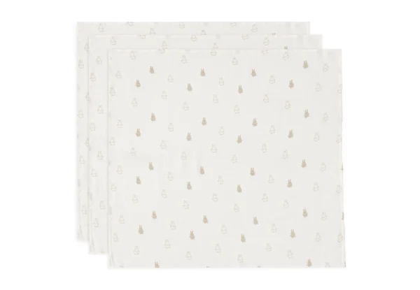 MBULESA TE HOLLA MUSLIN70x70cm Happy Miffy Nougat (3pack)