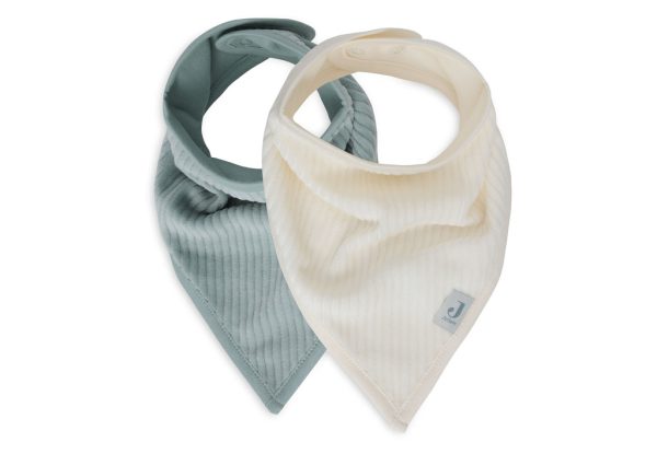 PERPARSE  Bandana Velvet Rib Sea Green/Ivory (2pack)