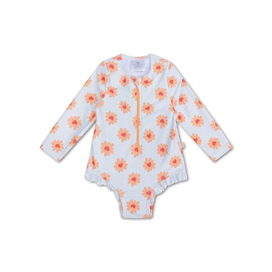 Swimsuit | Floral Love | shumëngjyrëshe për vajza me mëngë të gjata 98/104