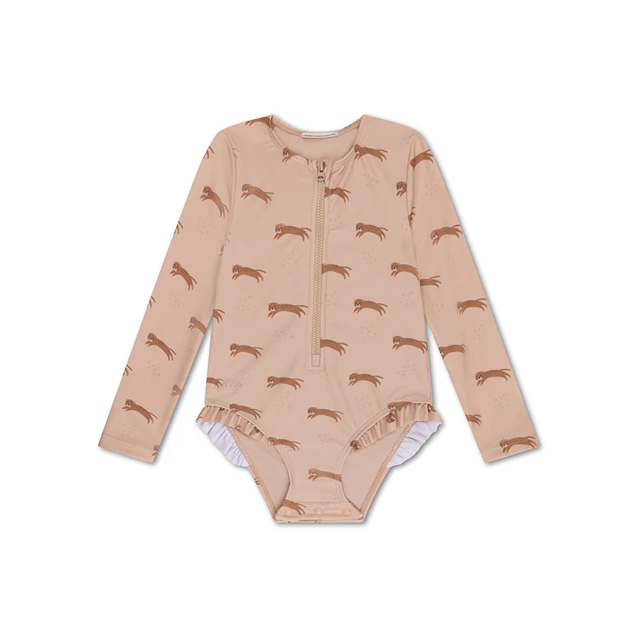 Swimsuit | Roamer | ngjyrë bezhë për vajza me mëngë të gjata 74/80