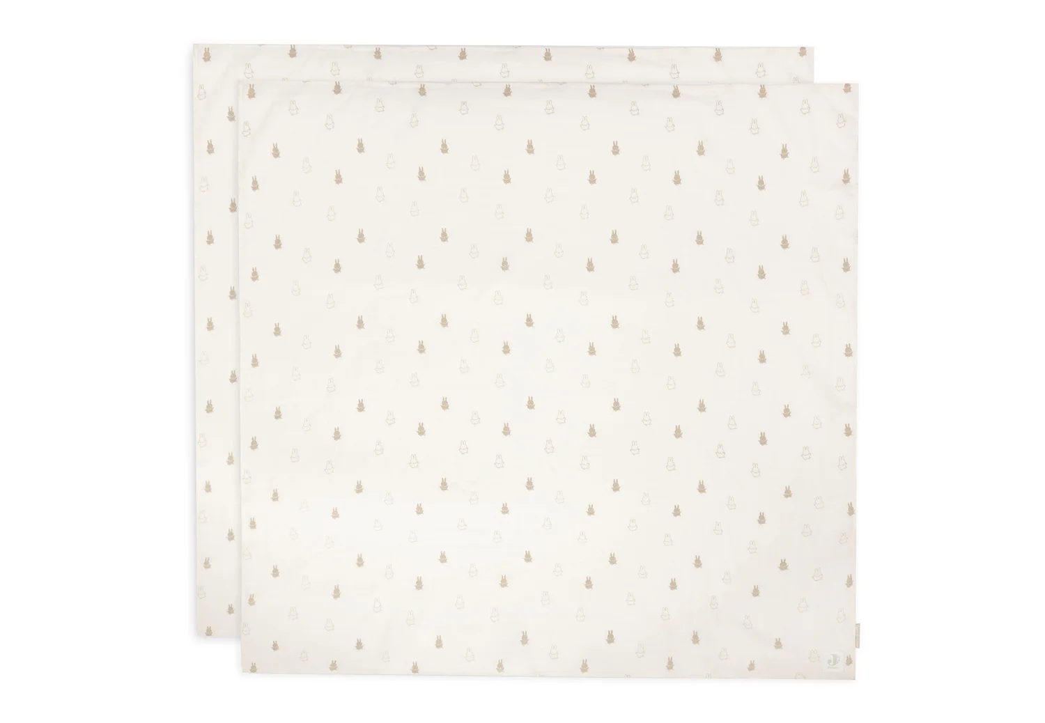 Mbulesa te holla muslin 115x115cm, Happy Miffy - Nougat - 2 Pack