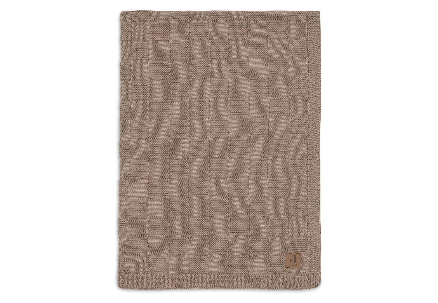 Batanije 75x100cm Box Knit - Milky Coffee - GOTS