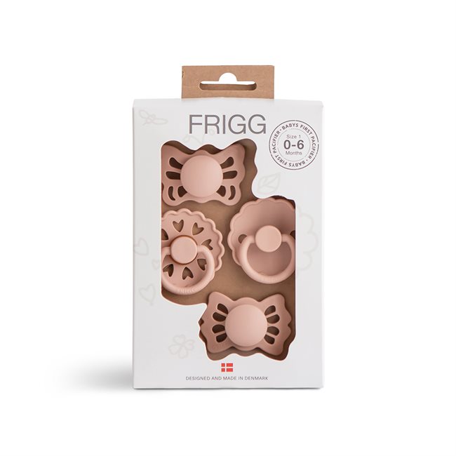 Mema FRIGG - Floral Heart - Blush-Size 1 (4-pack)