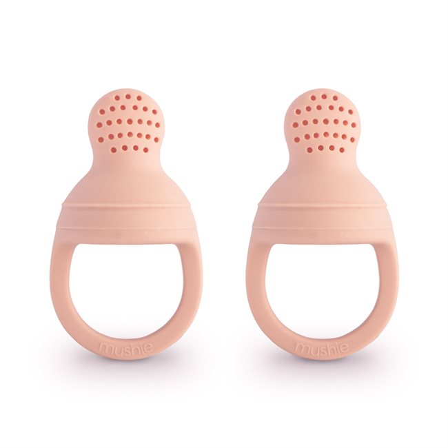 Mushie kuti selikoni per ruajtejn e ushqimit 2 cope- Blush