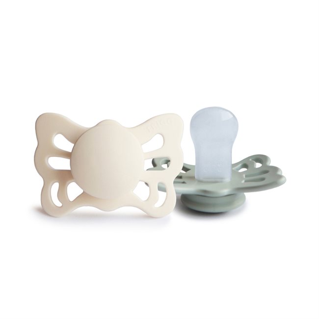 Mema FRIGG -Butterfly, Sage/Cream-Size 1 (2-pack)
