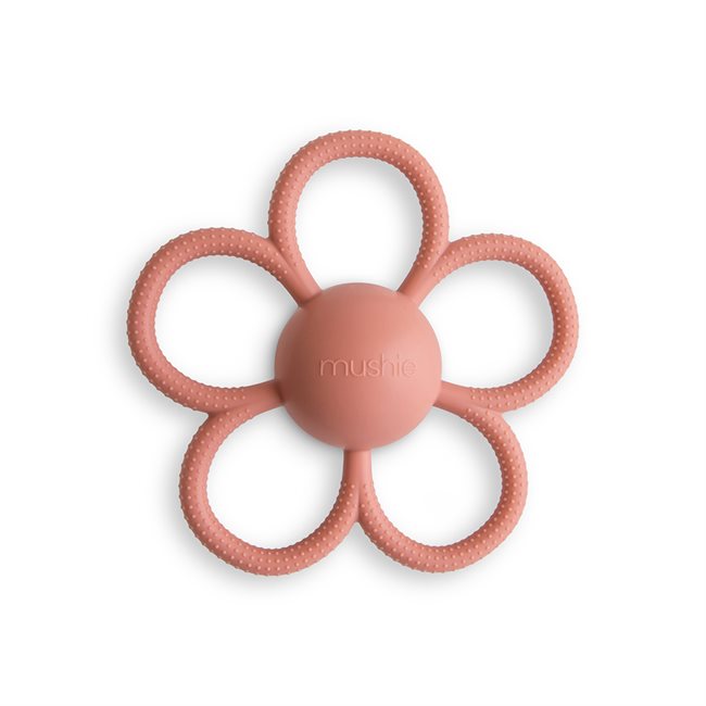 Mushie Loder per dhemb Rattle - Dusty Rose