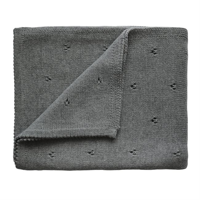 Batanije Mushie 80 x 100 cm - Pointelle Gray Melange