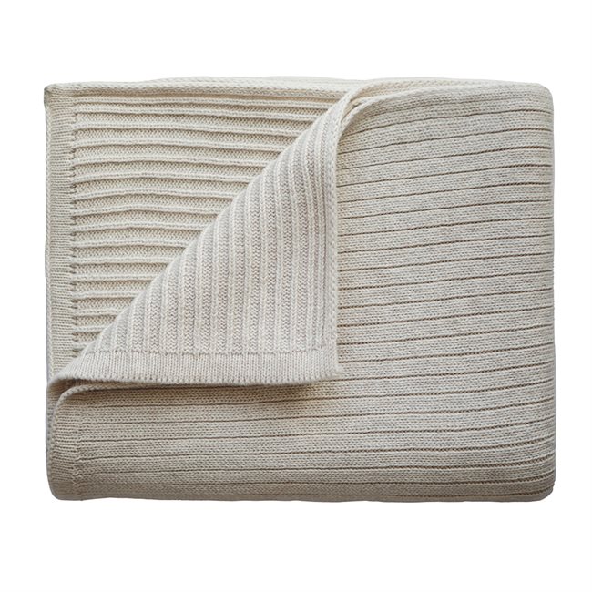 Batanije Mushie 80 x 100 cm - Ribbed Beige Melange