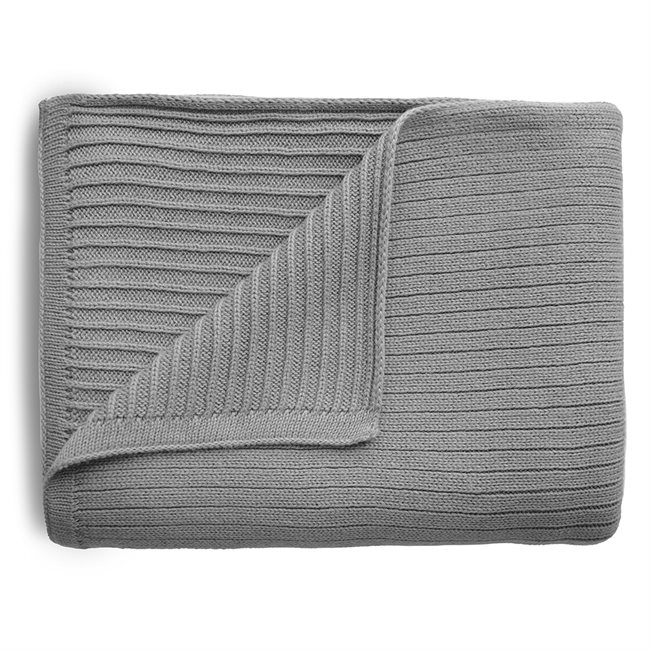 Batanije Mushie 80 x 100 cm - Ribbed Gray Melange