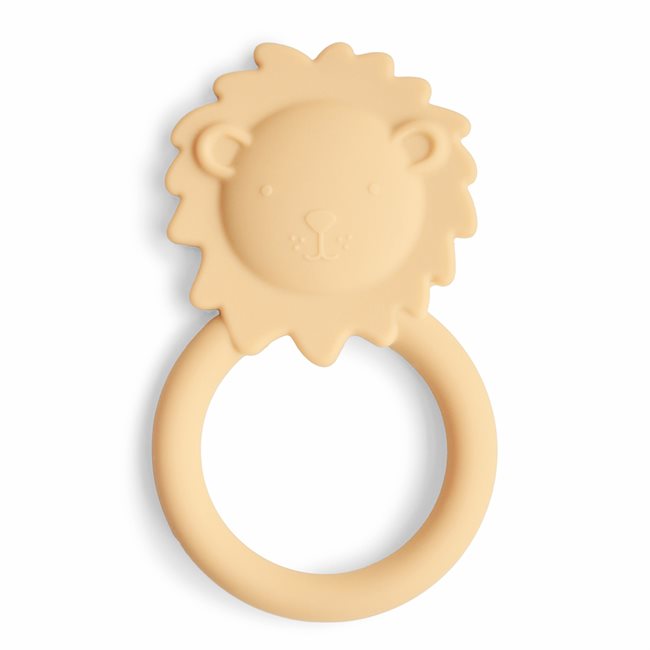 Loder dhëmbësh Mushie - Lion - Soft Yellow