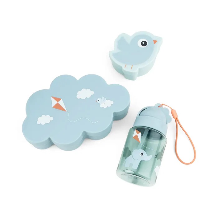 Lunch & snacks box, shishe me pip Playground - Blue