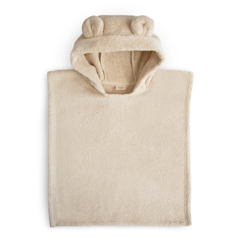 Mushie Poncho - Bear - Fog