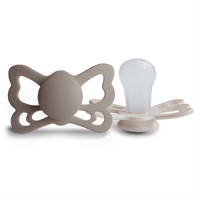 Mema FRIGG -Butterfly, Portobello/Cream-Size 2 (2-pack)