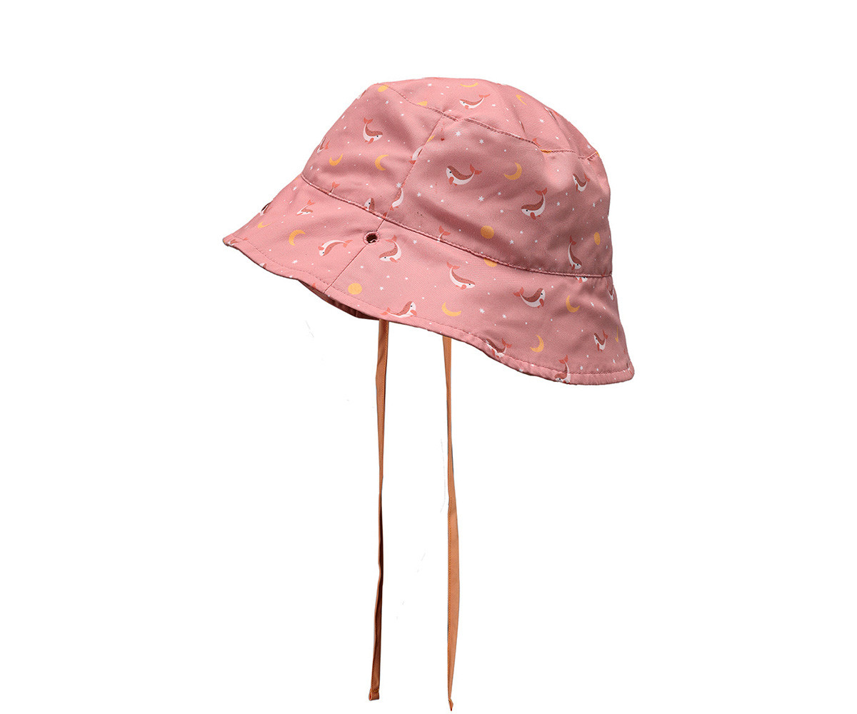 Kapele plazhi reversible Whale Pink S