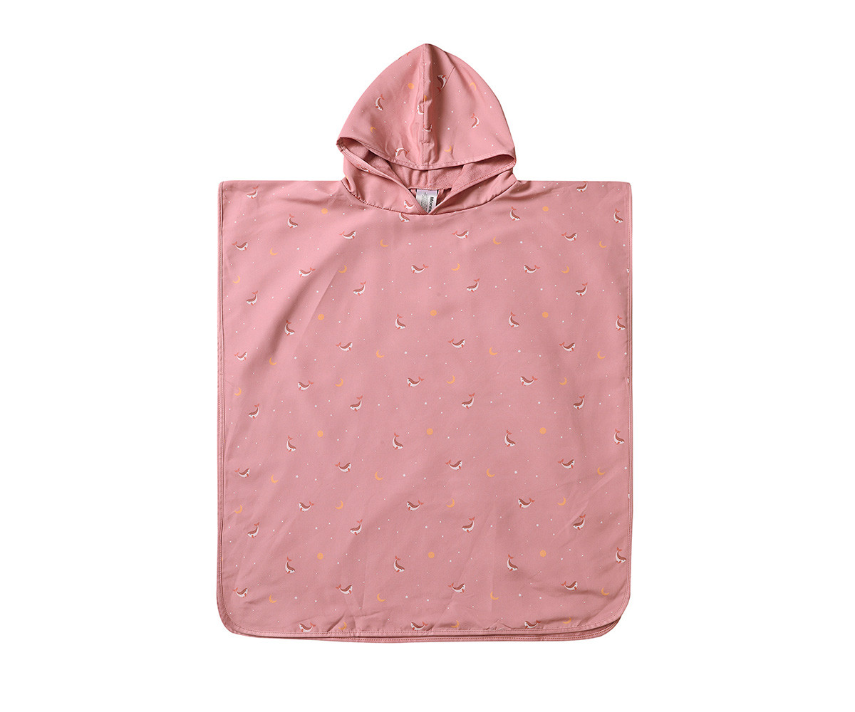 Poncho, Whale Pink S