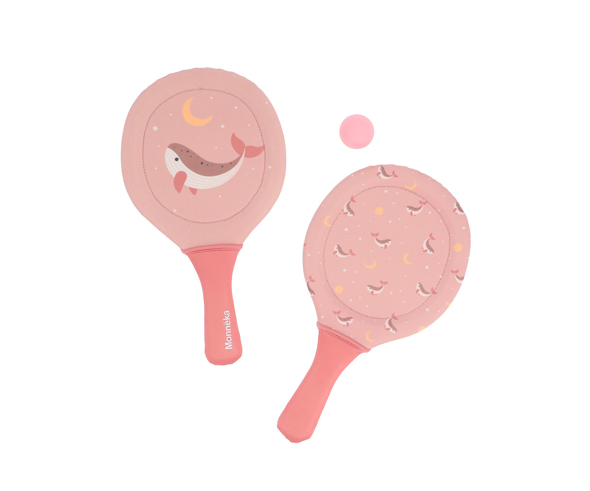 Tenis plazhi neopren me topa Whale pink